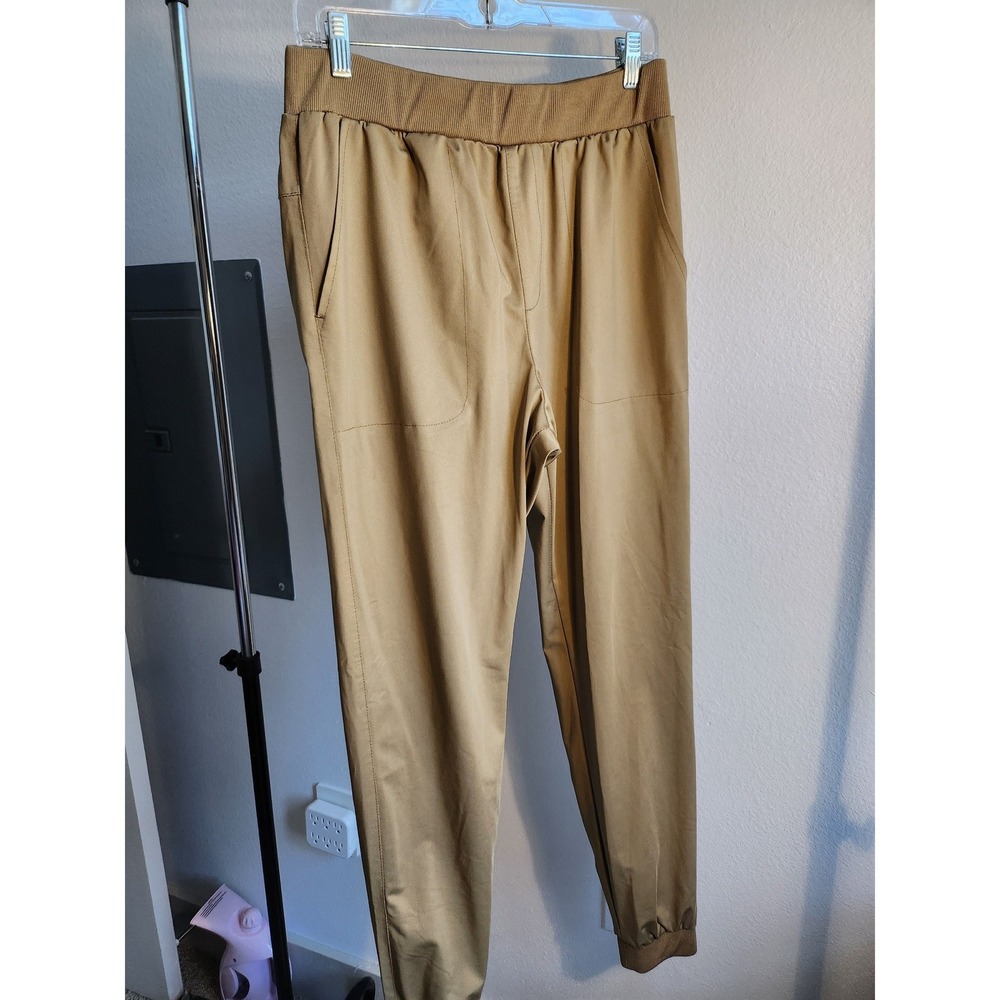 New Balance Mens Jogger Pants Tan Khaki Athletic Sweatpants Large L Drawstring